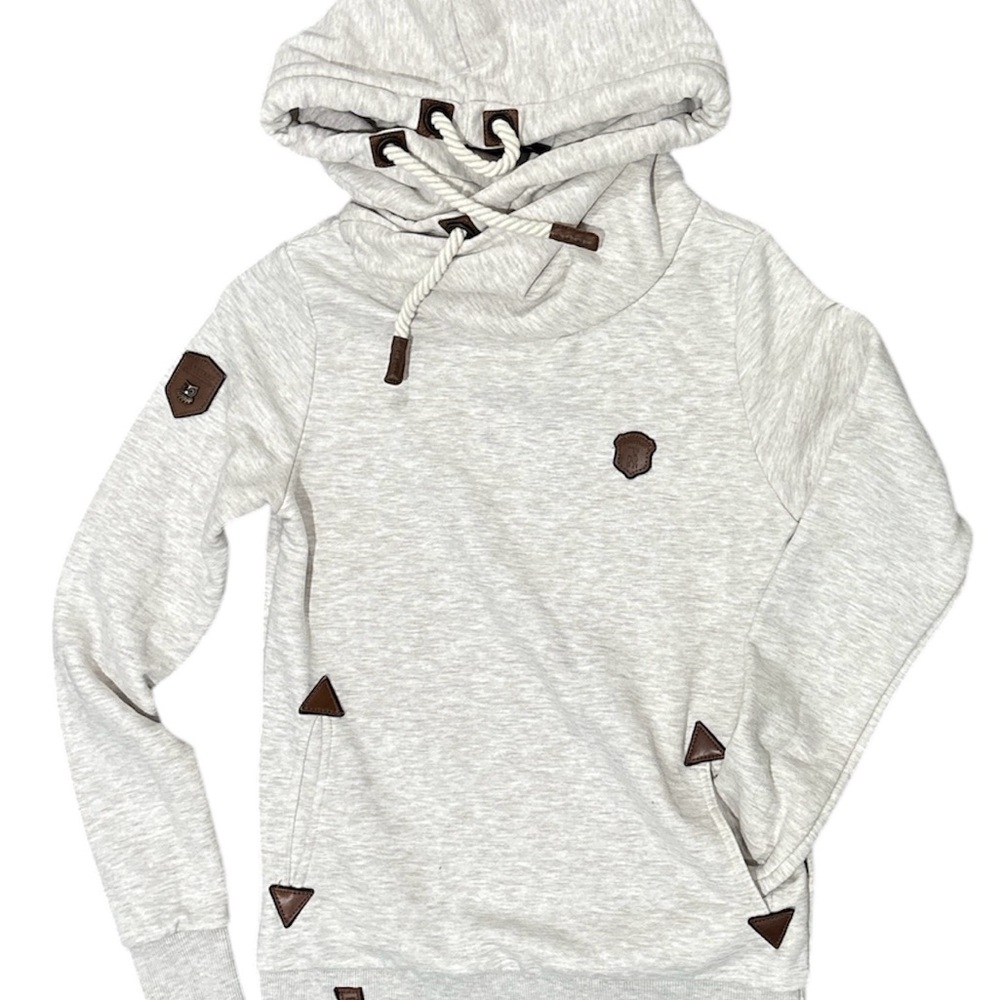 Naketano Black and Cream Hoodie